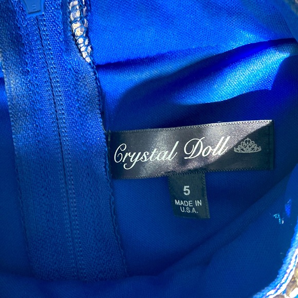 Royal Blue Two Piece Dress - Picture 5 of 5